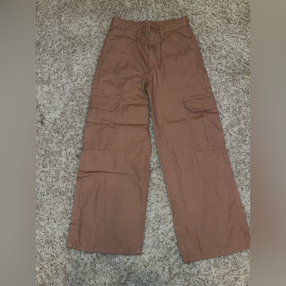 H&M Girls Tan Cargo Pants Sz 10